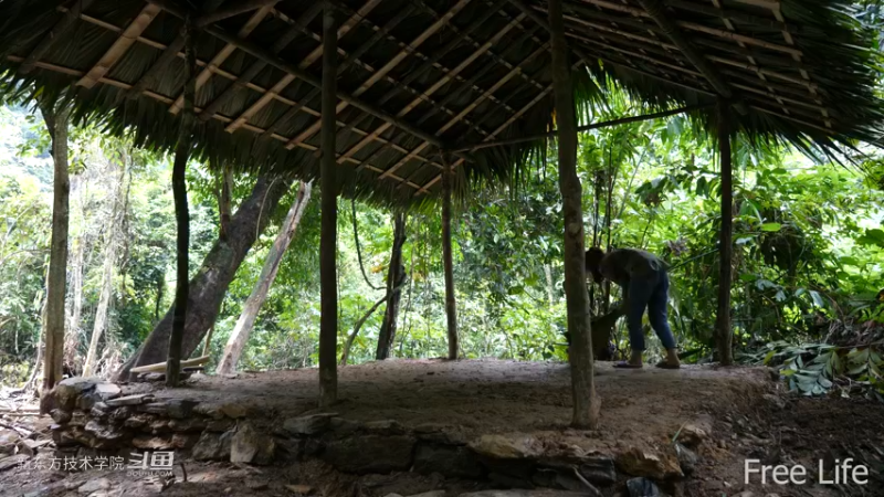 更新1季03农村石板地制作1妹子独自深入荒野隐居修仙,建设世外桃源投个币吧