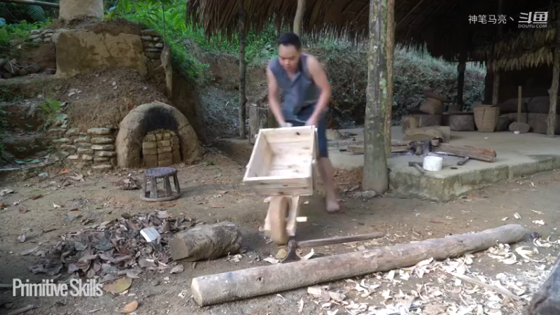 全集更新精剪版(13)E121交通工具 独轮车【真人我的世界-空手发展-单人炼铁】