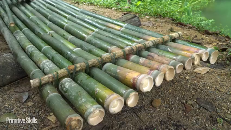 热乎更新(7)E126有车有房有船@池塘竹筏【真人我的世界-空手发展-单人炼铁】