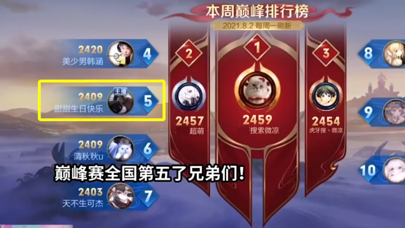 全国第五