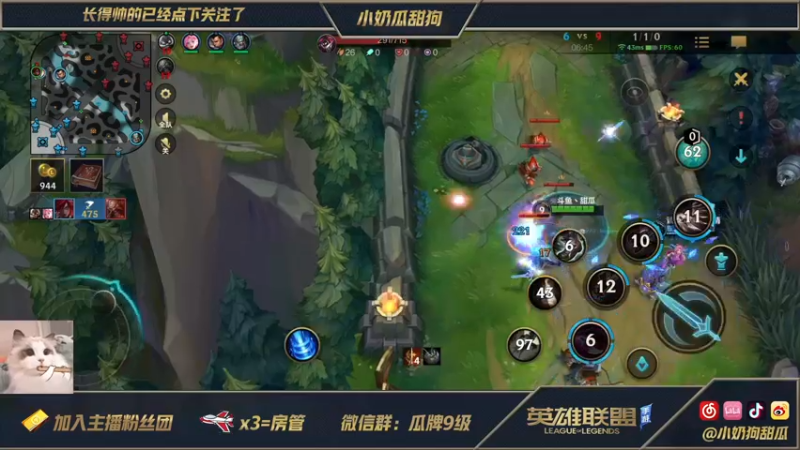 【2021-08-29 14点场】小奶狗甜瓜：甜瓜：让我玩会儿中路好嘛
