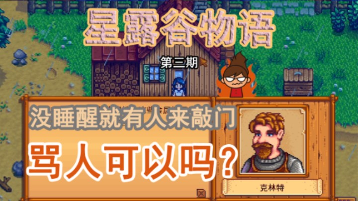 [南希]《星露谷物语》：没睡醒就有人来敲门，骂人可以吗？