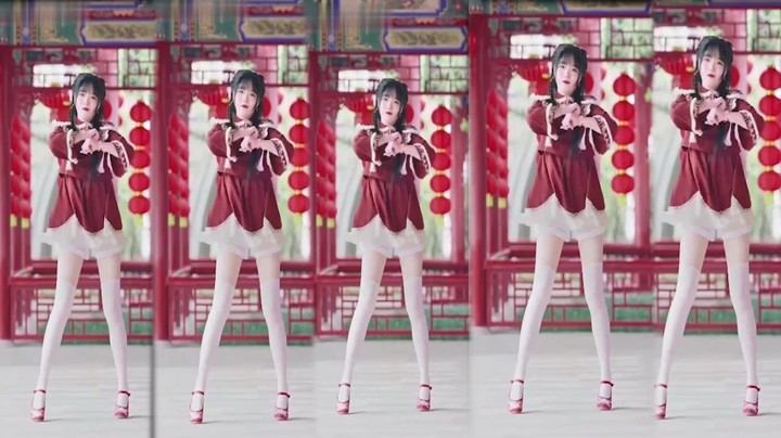 宅妹：小姐姐cos中国小侠女。旗袍宅舞，太漂亮了！