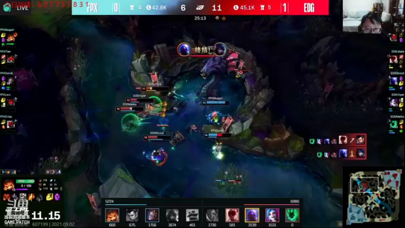 【2021-09-02 19点场】教练JoKer：OB决赛FPX对EDG
