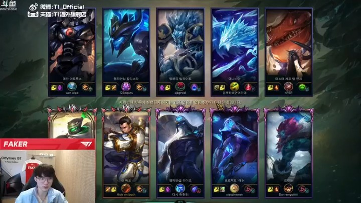 【T1直播faker】8杠4赵信轻松取胜