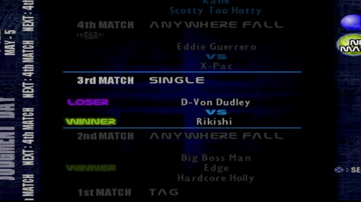 PS1经典，WWE。街头无限制对战
