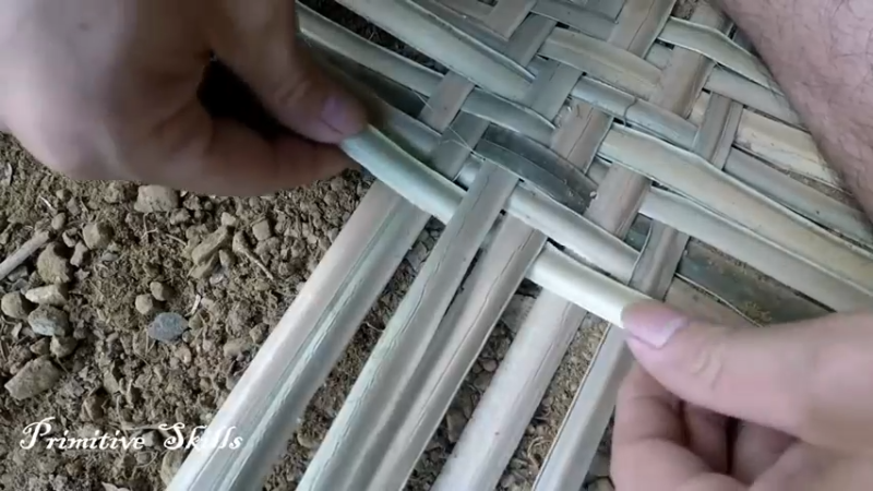 第1季梦开始的地方精剪P4传统方法编制草席(9)(真人我的世界-空手发展-石器时代)