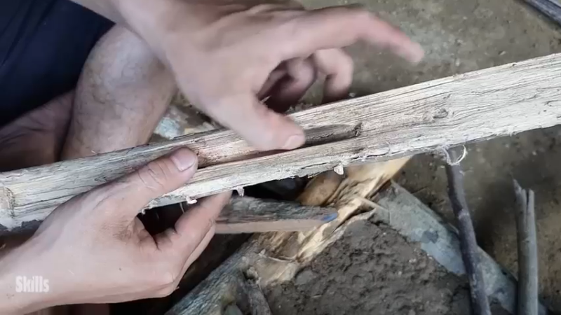 第1季梦开始的地方精剪P16石板厨房(9)(真人我的世界-空手发展-石器时代)