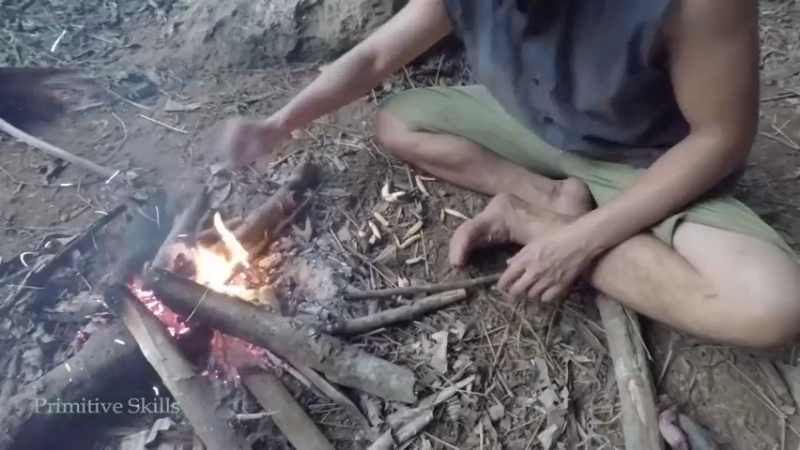 第1季梦开始的地方精剪P3捕蟹(10)(真人我的世界-空手发展-石器时代)