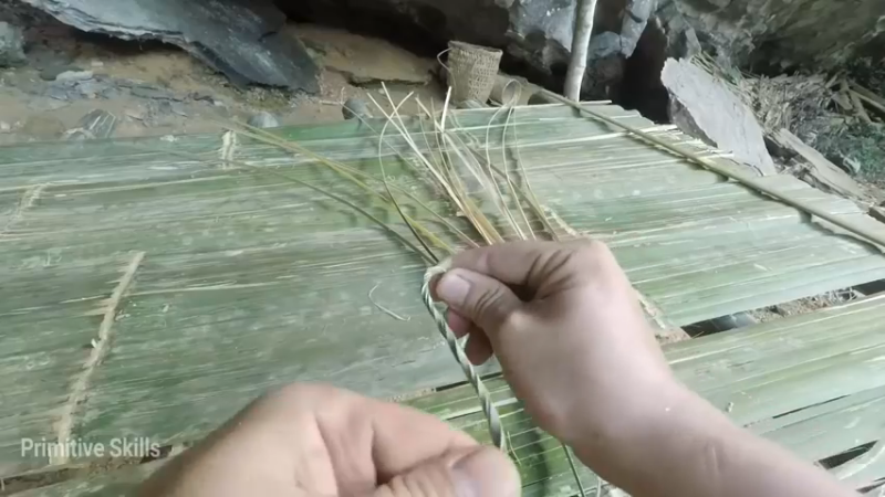 梦开始的地方精剪P9在庇护所制作床(10)(真人我的世界-空手发展-石器时代)