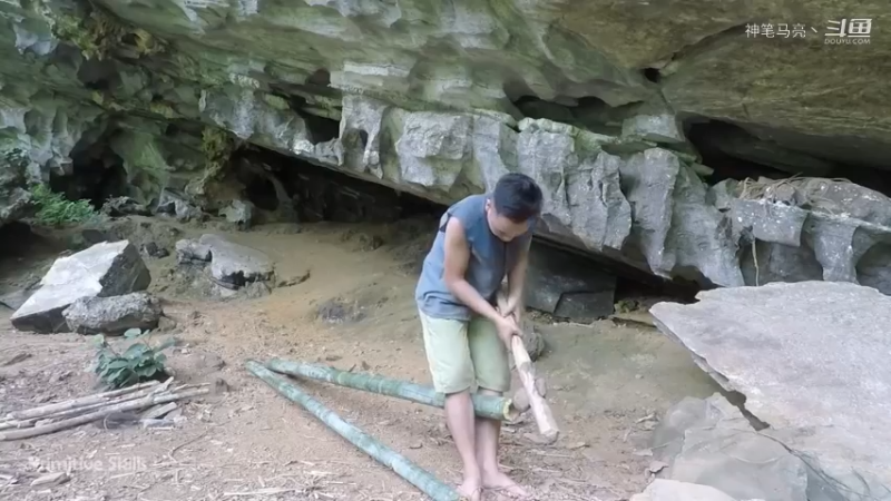 第1季梦开始的地方精剪P6编制背篓(2)(真人我的世界-空手发展-石器时代