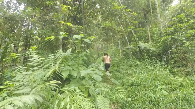 梦开始的地方精剪P9在庇护所制作床(1)(真人我的世界-空手发展-石器时代)