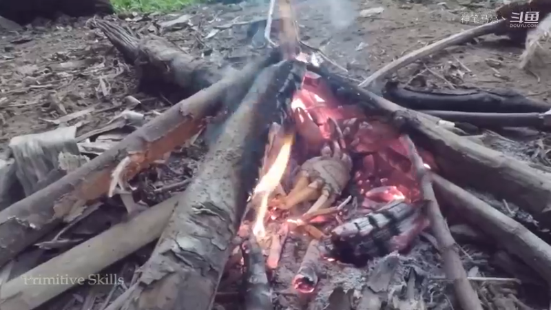 第1季梦开始的地方精剪P3捕蟹(9)(真人我的世界-空手发展-石器时代)