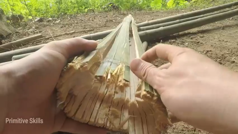 梦开始的地方精剪P9在庇护所制作床(9)(真人我的世界-空手发展-石器时代)