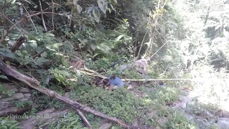 第1季梦开始的地方精剪P3捕蟹(2)(真人我的世界-空手发展-石器时代)