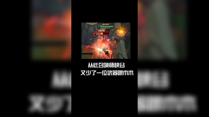 从此召唤师峡谷又少了一位武器和木木