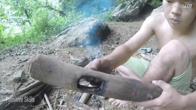 第1季梦开始的地方精剪P2石斧(9)(真人我的世界-空手发展-石器时代)