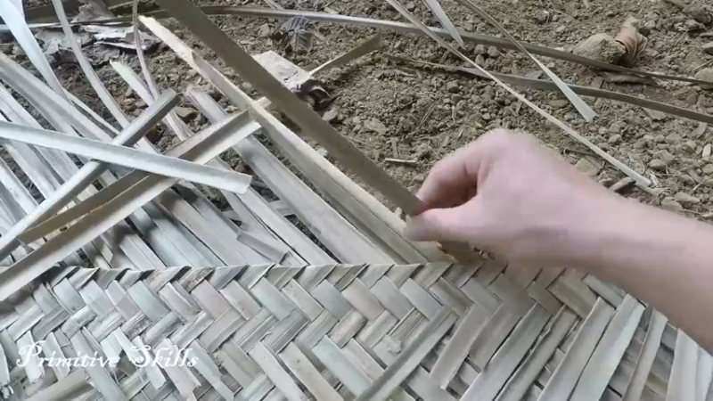 第1季梦开始的地方精剪P4传统方法编制草席(14)(真人我的世界-空手发展-石器时代)