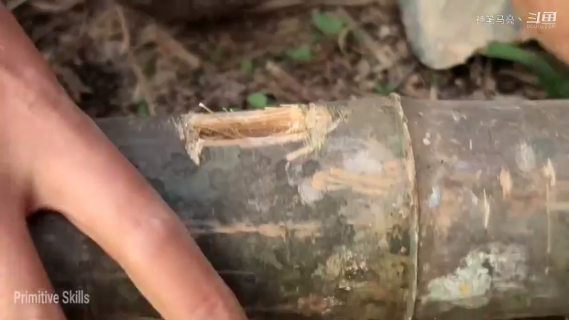 放下第一个基地：03(17)制作竹小屋【真人我的世界-空手发展-铁器时代】