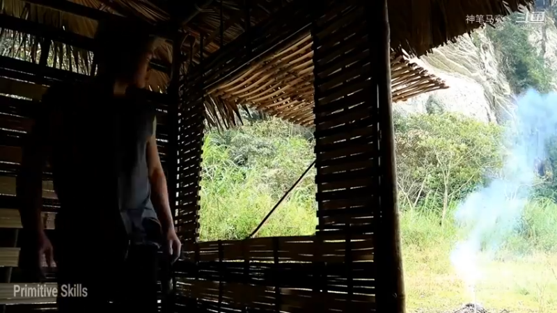 放下第一个基地：03(20)制作竹小屋【真人我的世界-空手发展-铁器时代】