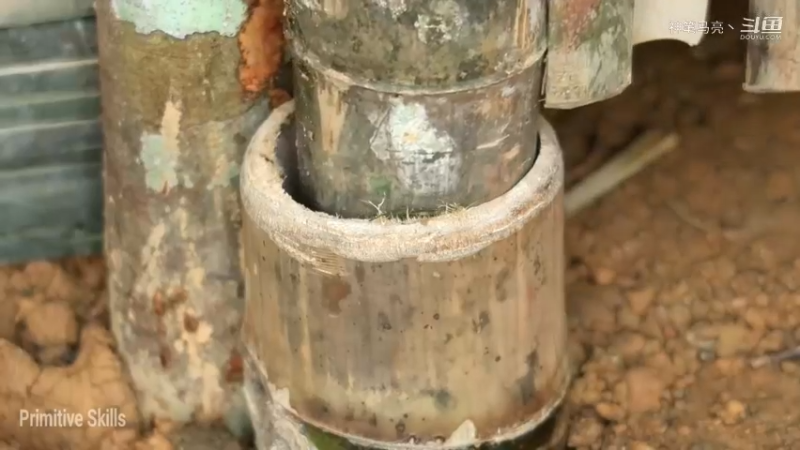 放下第一个基地：03(19)制作竹小屋【真人我的世界-空手发展-铁器时代】