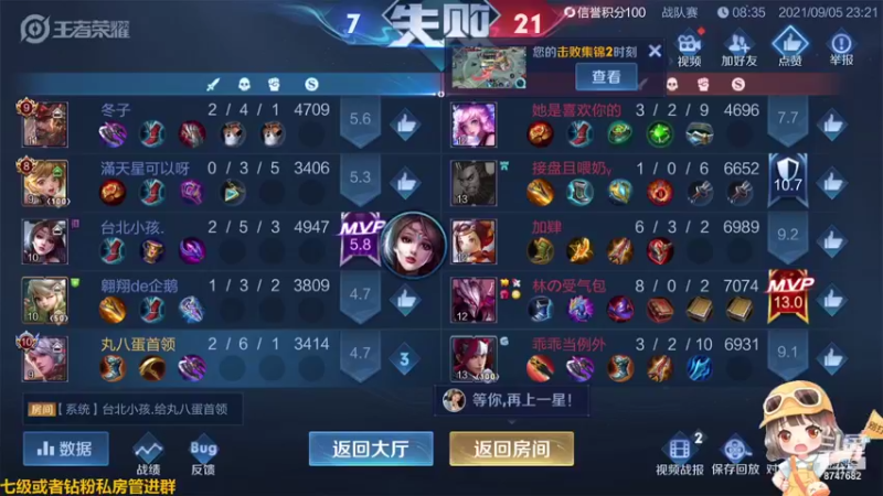 【2021-09-05 23点场】小乃丸：八点在逃猪公~
