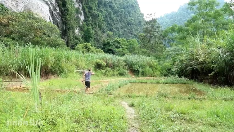 精剪回顾1号基地23农家水田9【传统技术-真人我的世界-空手发展-单人炼铁】