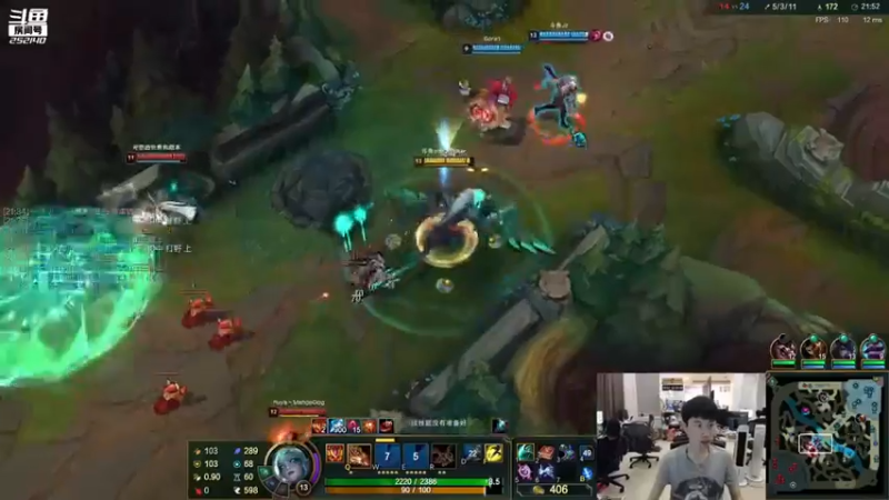英雄联盟游戏知名主播直播录像