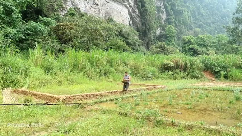 精剪回顾1号基地19搭建鱼塘8【真人我的世界-空手发展-单人炼铁】