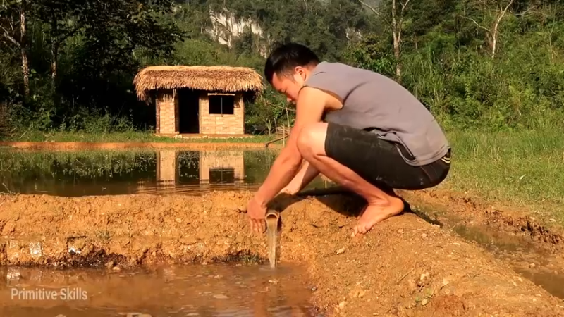 精剪回顾1号基地：07开垦水稻田(11)【真人我的世界-空手发展-铁器时代】