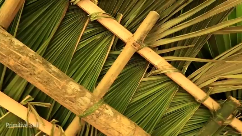 精剪回顾1号基地E08棕榈叶棚15【真人我的世界-空手发展-单人炼铁】