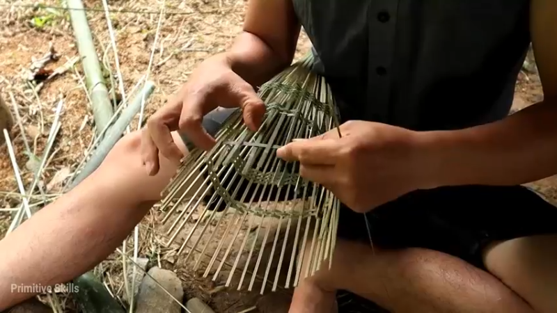 精剪回顾1号基地10竹制捕获篓10【真人我的世界-空手发展-单人炼铁】