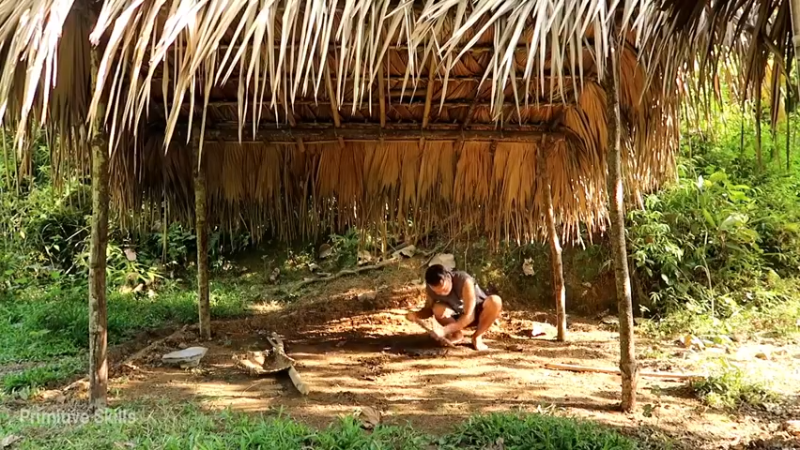 精剪回顾1号基地15黏土炉具2【真人我的世界-空手发展-单人炼铁】