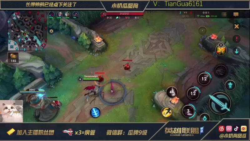 【2021-09-05 23点场】小奶狗甜瓜：甜瓜：9.15国服不删档测试。