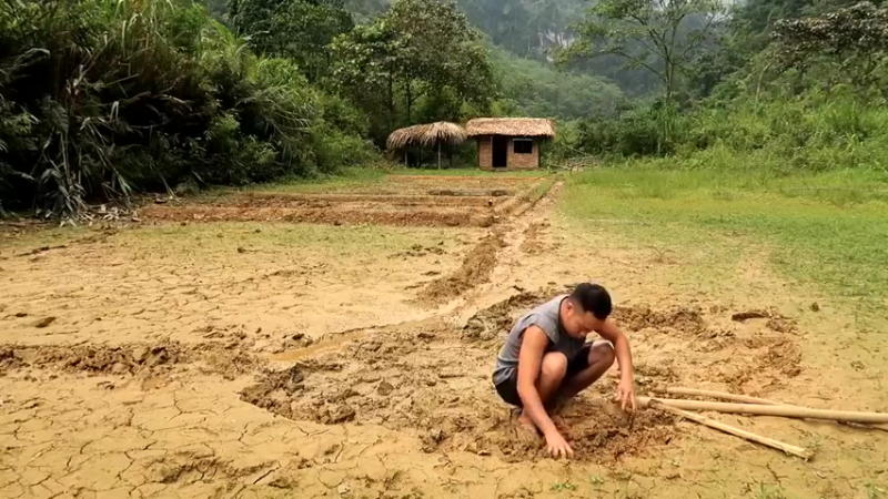 精剪回顾1号基地11鱼塘3【真人我的世界-空手发展-单人炼铁】
