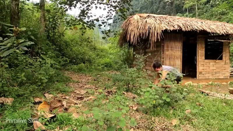 精剪回顾1号基地E08棕榈叶棚5【真人我的世界-空手发展-单人炼铁】