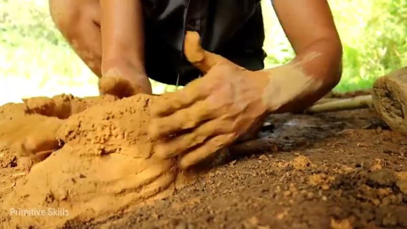 精剪回顾1号基地15黏土炉具6【真人我的世界-空手发展-单人炼铁】