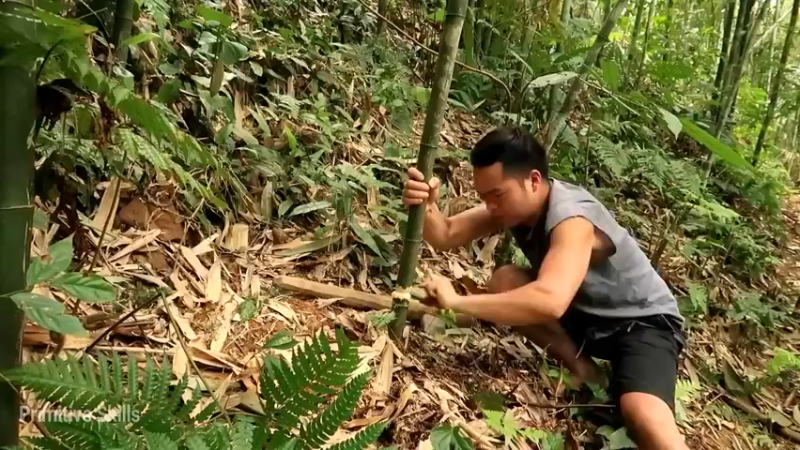 精剪回顾1号基地E08棕榈叶棚3【真人我的世界-空手发展-单人炼铁】