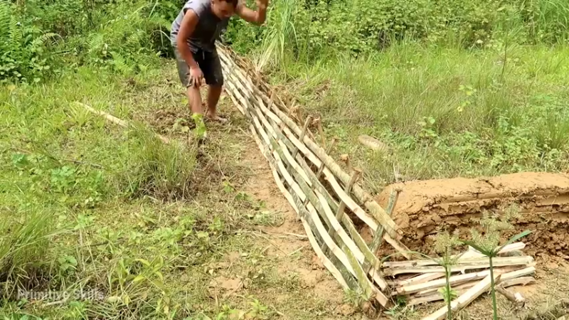 精剪回顾1号基地19搭建鱼塘2【真人我的世界-空手发展-单人炼铁】