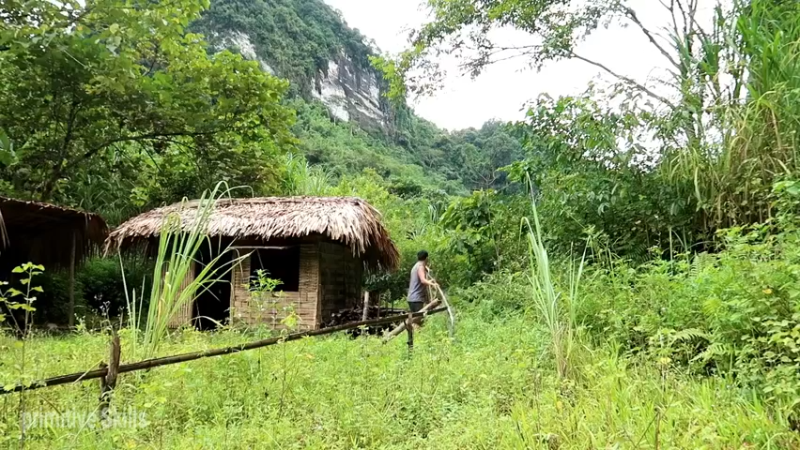 精剪回顾1号基地23农家水田5【传统技术-真人我的世界-空手发展-单人炼铁】