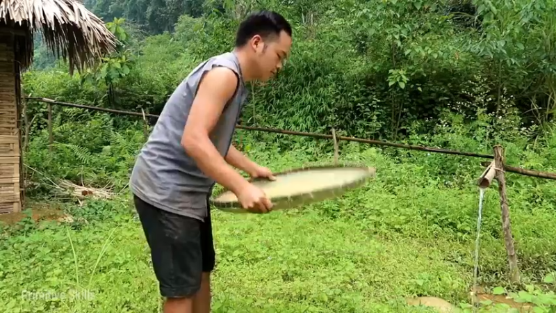 精剪回顾1号基地16簸箕与种子19【真人我的世界-空手发展-单人炼铁】