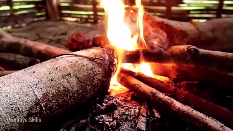 精剪回顾1号基地20鱼塘初期2【真人我的世界-空手发展-单人炼铁】