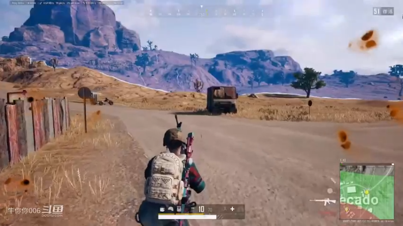 绝地求生 PS4主机吃鸡 (头铁玩家 就是要用PS4 摇杆吃鸡 说菜的！你试试，看看你，是不是键盘侠 我好像突然明白了) (33)