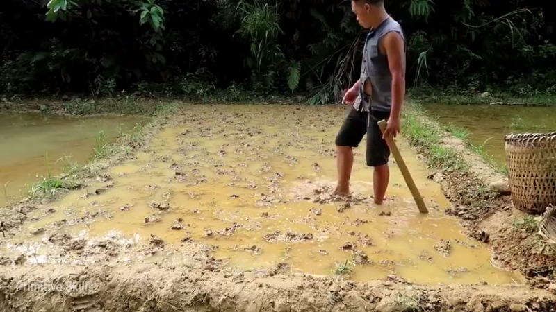 精剪回顾1号基地18育苗10【真人我的世界-空手发展-单人炼铁】