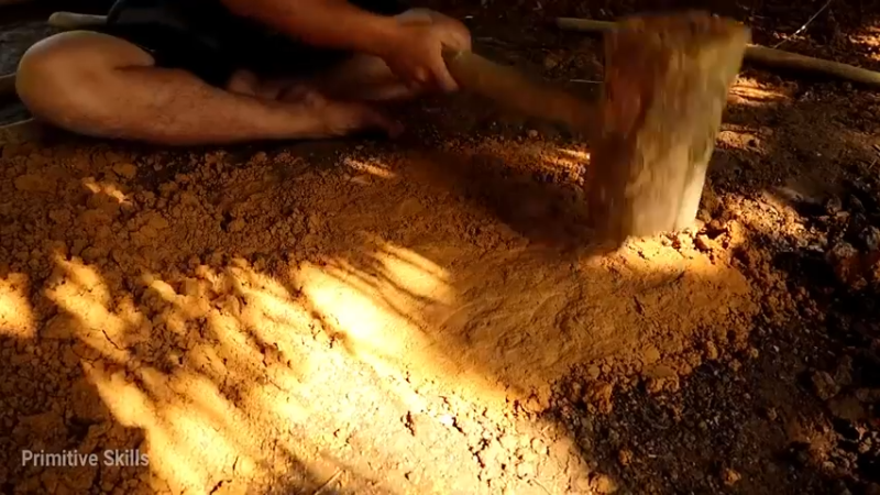 精剪回顾1号基地15黏土炉具4【真人我的世界-空手发展-单人炼铁】