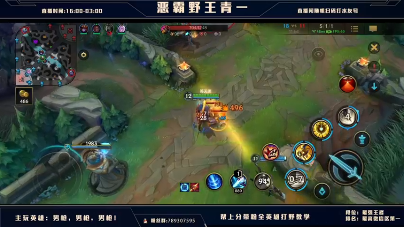 【2021-09-06 01点场】心星丶青一：15号国服 全能打野教学