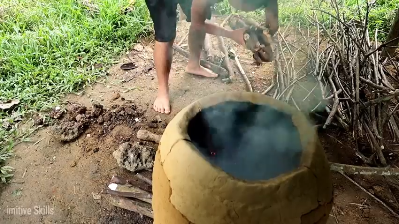 精剪回顾1号基27铁矿石实验失败5【传统技术-真人我的世界-空手发展-单人炼铁】