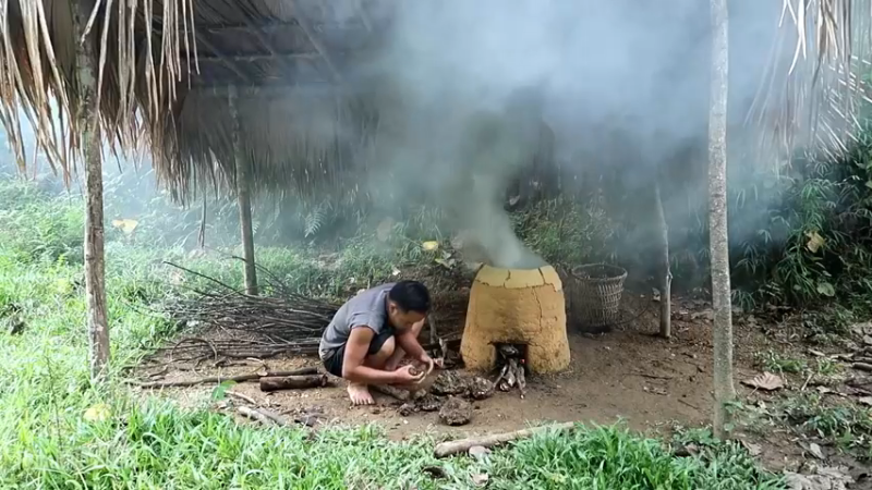 精剪回顾1号基27铁矿石实验失败4【传统技术-真人我的世界-空手发展-单人炼铁】