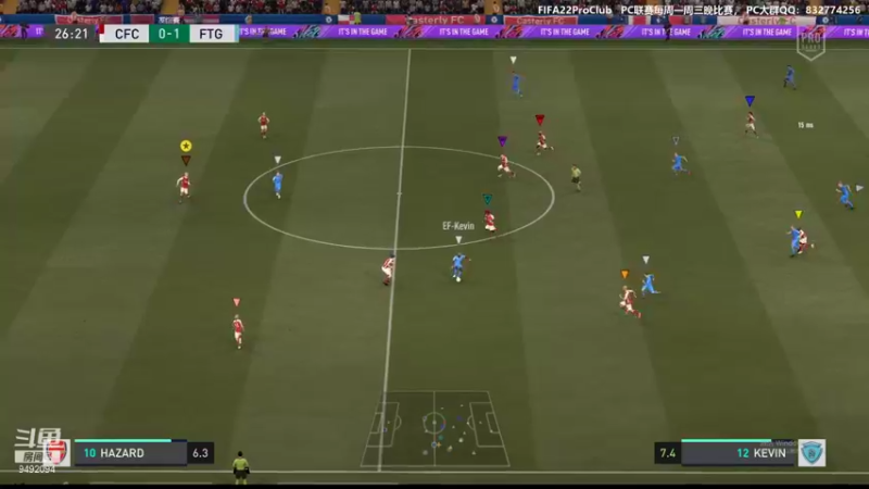 【2021-09-08 23点场】RainCFC：CFC俱乐部 FIFA Pro Club