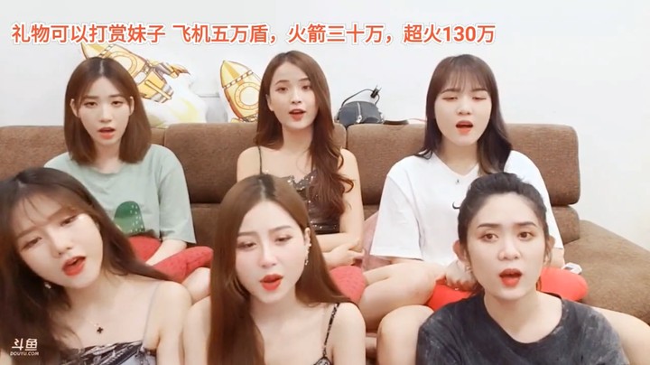 6个美女合唱流行歌曲，大海真甜啊